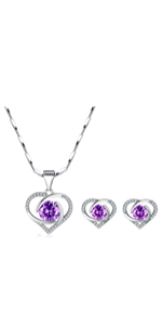 heart jewellery set