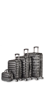 Prism suitcases, ABS suitcases, polycarbonate suitcase, newteck suitcase
