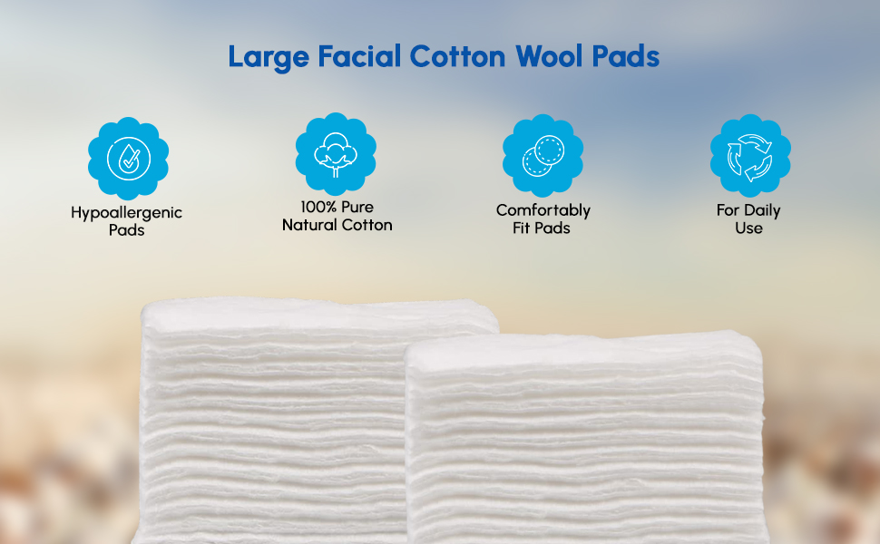 FACIAL COTTON WOOL PADS