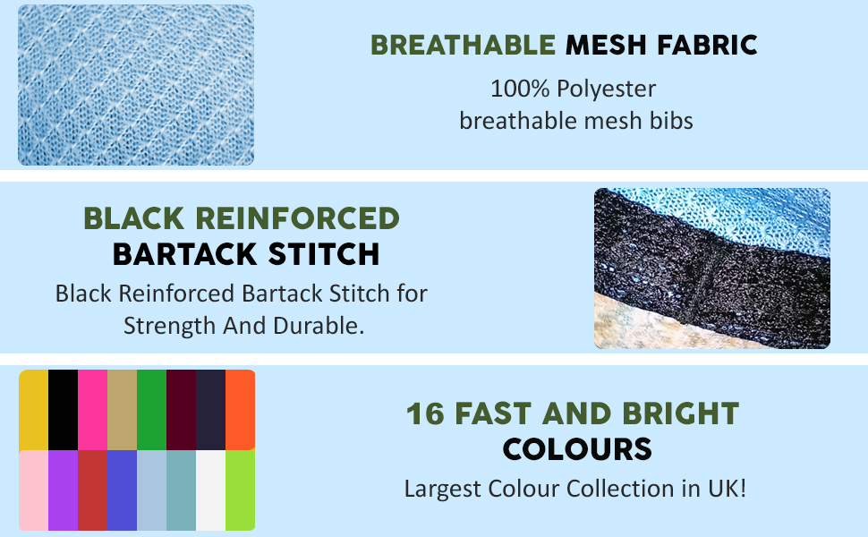 red sports training bibs