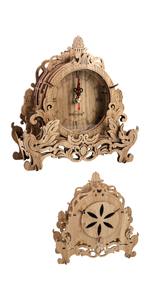 3D wooden puzzle clock