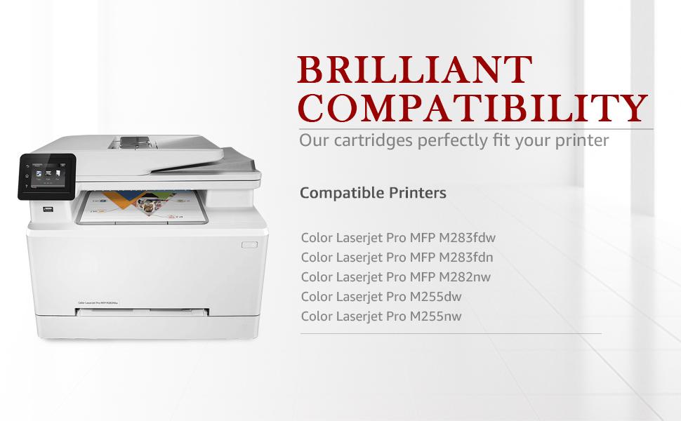 Compatible for HP Color Laserjet Pro MFP M283fdw