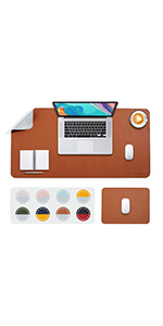 desk pad blotter brown