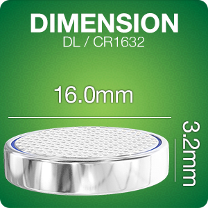 1632 CR1632 3V Lithium