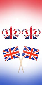 toothpick cocktail sticks queens jubilee 2022 decorations