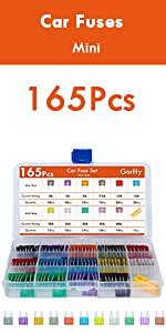 300-600-Car Fuses Assorted-165pcs-mini-UK