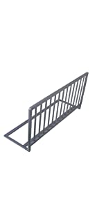 standard wood bed rail