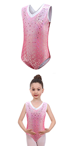 Gymnastics Leotards for Girls sleeveless