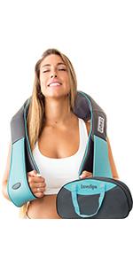 Shiatsu Blue Back Neck and Shoulder Massager with Heat
