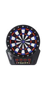 dart board with darts