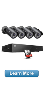  MTM 8CH 5MP HD Security Camera Systerm 1TB Hard Drive