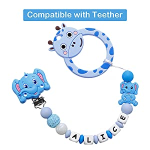 personalised soother chains with name