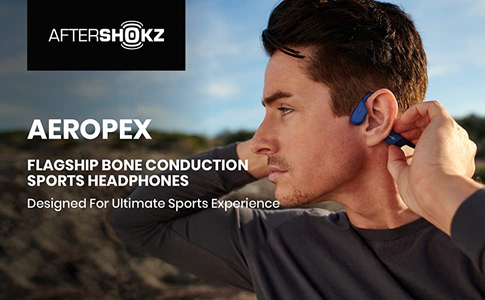 AfterShokz Aeropex Bluetooth sports headphones for running cycling