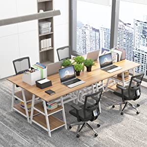 computer desk with shelf