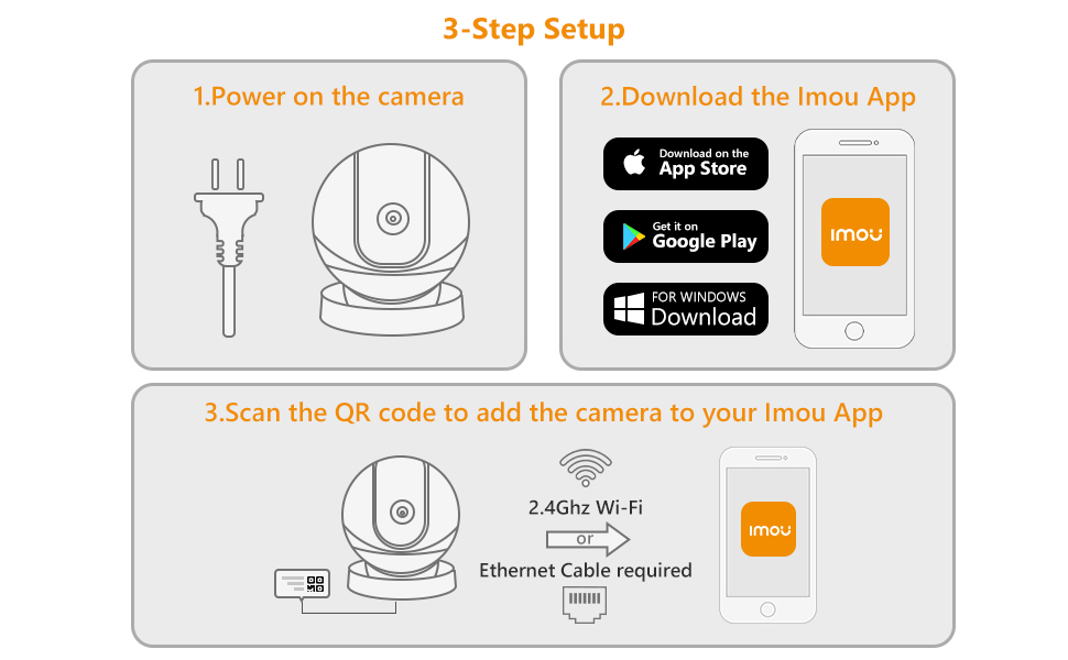 3-step setup