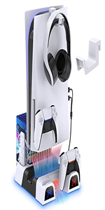 Cooling Charging Station Compatible with PS5 Disc & Digital Editions