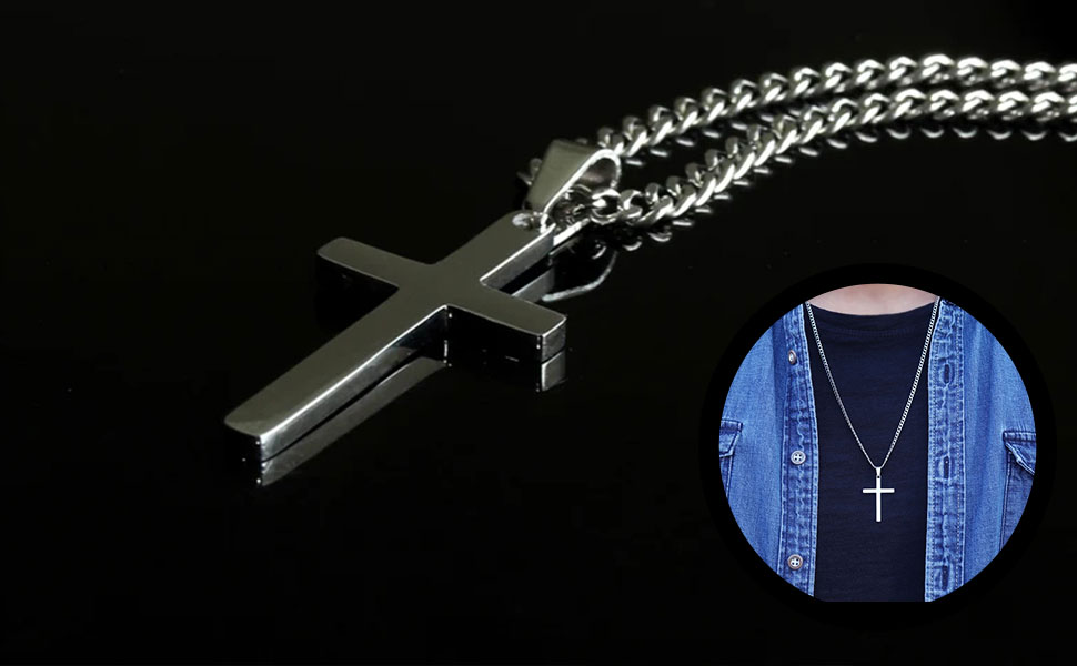 Cross Necklace for Men Women