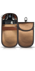 Sevenwalls Faraday Pouch, Carbon Fibre, Brown