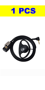 d shape 1 pin tlkr earpiece