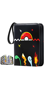 pokomon card binder black
