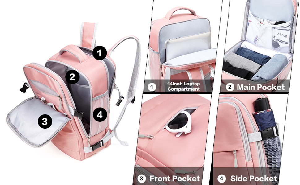 large travel backpack women