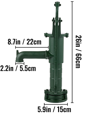 cast iron hand pump