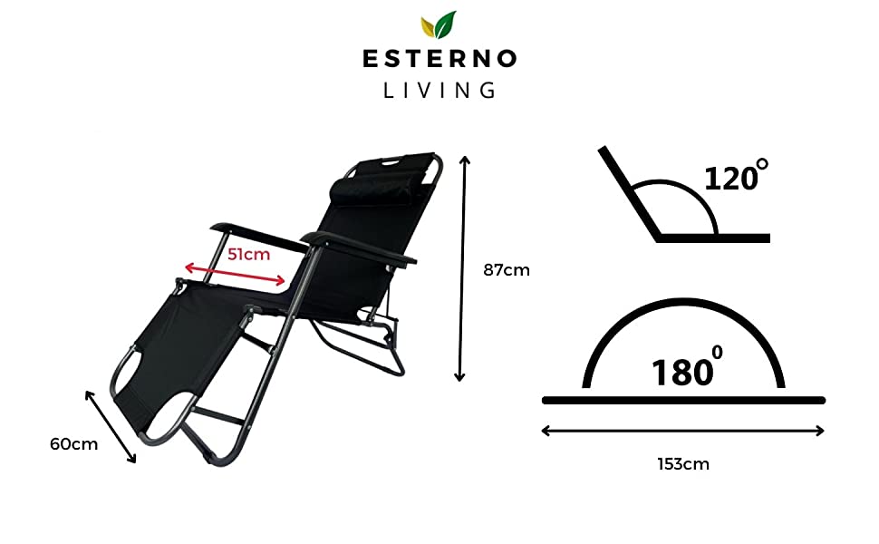 Outdoor deck chair headrest