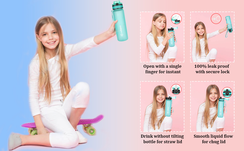 Water Bottler with Time Markings