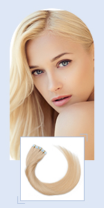 Elailite tape in hair extension real human hair