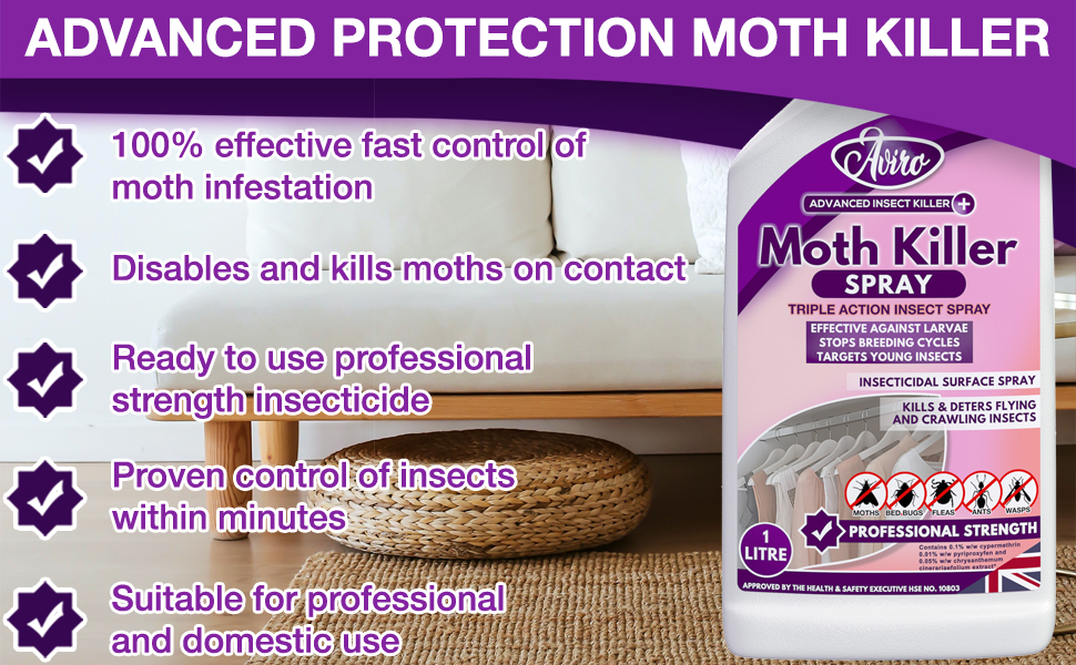 carpet bug treatment acana moth killer freshener spray stop paper moths wardrobe lavender fabric 