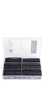 180 PCS Heat Shrink Tubing Kit (Black)