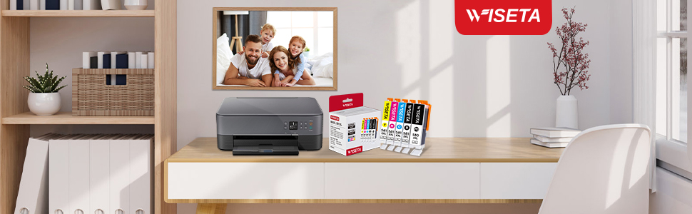 WISETA 580 581 XXL Ink Cartridges Replacement Compatible for Canon PGI-580XXL CLI-581XXL