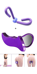 Hip Trainer Device for Buttocks with Leg BeautyTrainer Purple