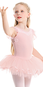 ballet leotard for girls 2-3 pink ballet leotard kids ballet leotard Short Sleeve Gymnastics Dance