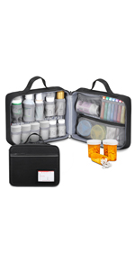 pill bottle organizer travel bag