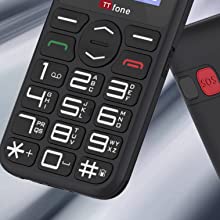  TTfone TT190 Big Button Basic Senior Unlocked SOS Emergency Mobile Phone Simple