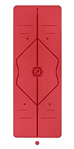 red yoga mat