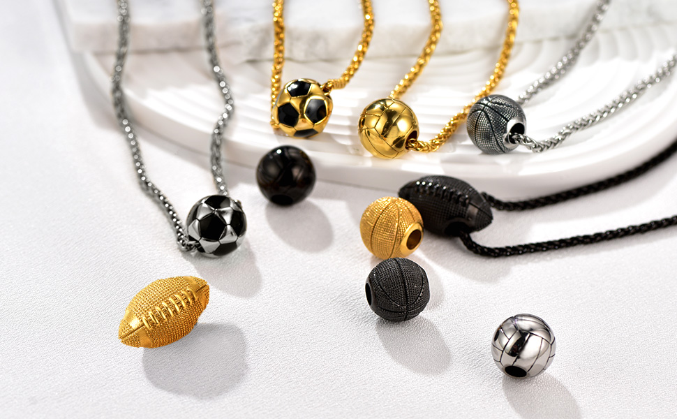  Men Volleyball/Rugby/Soccer Necklace