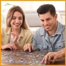 Play puzzles with elders