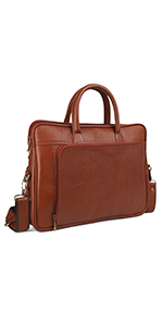 Unisex Leather Laptop Bag