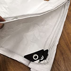 Heavy Duty Tarp Tarpaulin Reinforced Eyelets Thick 3m x 4m 9ft x13ft (3 x 4 m) PE Tarpaulin 