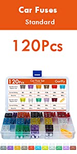 300-600-Car Fuses Assorted-120pcs-Standard-UK