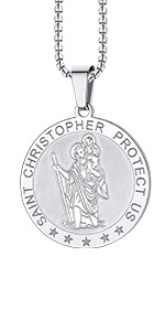 st christopher necklst christopher necklace for menace for men
