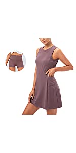 Arcweg Women's Exercise Workout Dress Sleeveless