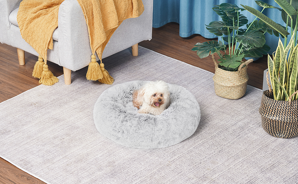 small dog bed donut