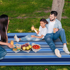 Camping Blanket Outdoor Picnic Blanket Waterproof Picnic Rugs with Waterproof Backing Tent Carpet
