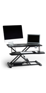electric standing desk converter
