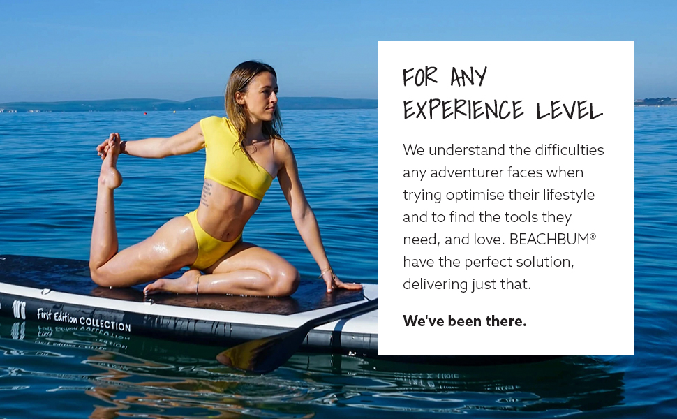 BEACHBUM - Inflatable Stand Up Paddle Board - Beginner Set that Includes 10 ft 6 in Paddle Board