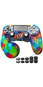 PS4 Controller Skin- 6amLifestyle PS4 Controller Cover for Sony PS4/Slim (Splashing Yellow)