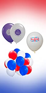 queens jubilee 2022 decorations balloons